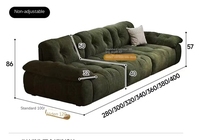 Canapé à dossier réglable, matériau de qualité supérieure, ensemble de meubles modernes, confortable, doux, résistant aux taches et imperméable