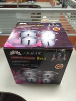 Ensemble de casseroles en acier inoxydable de haute qualité, 8 pièces, sans autocuiseur
