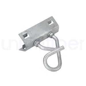 Support de fixation en fer galvanisé à chaud avec crochet et vis pour suspension de câble à fibre optique <span class=keywords><strong>a</strong></span>érien, fixation sur poteau pour raccords ADSS - Product Image 2