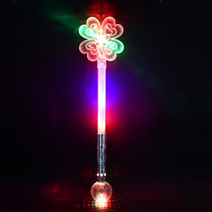 St. Patrick Day Shamrock <strong>Ornament</strong> Party Accessories LED Wand LED <strong>Light</strong> <strong>up</strong> Shamrocks Stick for Kids Adults - Product Image 3