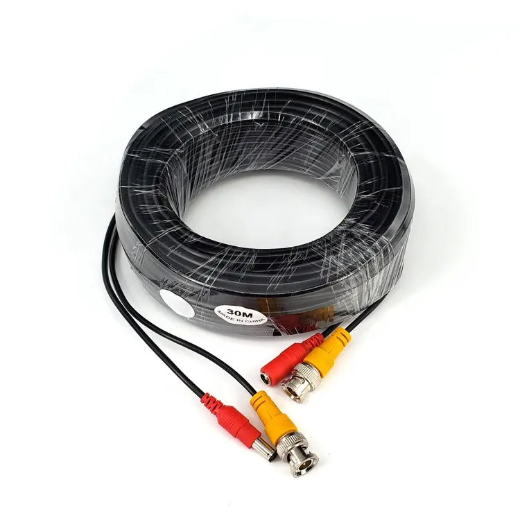 Selling is convenient AHD CVI TVI 2MP copper BNC and dc video and power cable for cctv camera