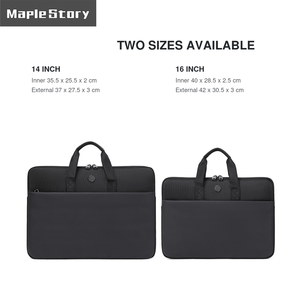 Housse d'ordinateur portable en gros avec poignée, poche avant, doublure douce, sac de voyage professionnel pour ordinateur, logo personnalisé, 14-16 pouces - Product Image 2