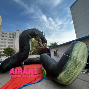 Страшный надувной шар питона, гигантская надувная модель змеи для украшения событий на Хэллоуин - Product Image 4