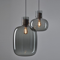 Suspension en verre pour fond de salon moderne et simple Barre lumineuse nordique design pour hôtel Lustre pour bouteille en verre de bar
