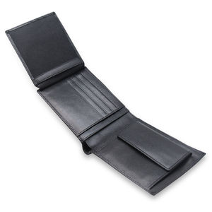 Nappa hakiki deri üç defa katlanan cüzdan moda rfid erkek cüzdan ile para cebi çanta - Product Image 4