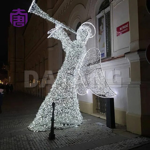 2D 3D Christmas Angel <b>Light</b> Sculpture for Commercial Mall Park Resort and Outdoor Holiday Display - Product Image 2