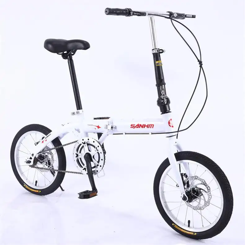 Factory Supply Foldable Bicycle Small Size 16 Inch Bicycle Folding Small Bike Adult Folding Mini Bike