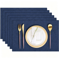 Napperons en Lin Naturel Isolants Simples Lavables en Lin et Polyester pour Table à Manger, Mariages, Fêtes, Décoration Maison et Cuisine