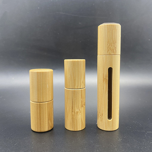 Botella de Perfume de Lujo al por Mayor de 5ml 10ml de Bambú Natural con Rodillo de Acero y <span class=keywords><strong>Ventana</strong></span> <span class=keywords><strong>para</strong></span> Aceites Esenciales - Product Image 3