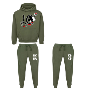 ชุดออกกำลังกายแบบสวมหัวสองชิ้นสำหรับผู้หญิงไซส์ใหญ่ ผ้าฝ้าย 100% ระบายอากาศได้ดี เป็นมิตรกับสิ่งแวดล้อม - Product Image 1