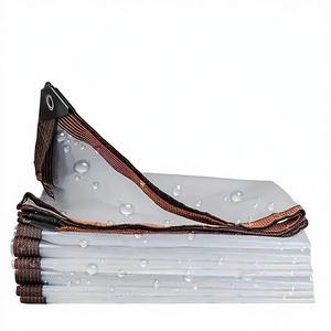 ผ้าคลุมกันฝนแบบโปร่งแสง น้ำหนักเบา 0.18 มม. ป้องกันรังสียูวี ระบายอากาศได้ดี ผลิตจากโพลีเอสเตอร์เคลือบกันน้ำ - Product Image 1