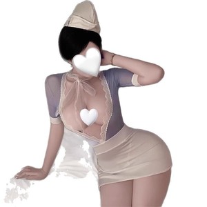 Lencería Sexy, Disfraz de Azafata, Uniforme de Juego de Rol, Falda, Pijama de Pasión - Product Image 5