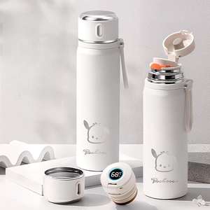 Yüksek kaliteli spor salonu kullanır paslanmaz çelik 316 büyük ağız 450/500ml açık termal spor su şişesi ile 3 kapaklar - Product Image 1