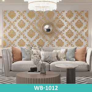 Papel pintado adhesivo de panel de pared de espuma PE 3D Floral moderno para decoración de interiores <span class=keywords><strong>Bebes</strong></span> Alfombras Papel de pared - Product Image 4