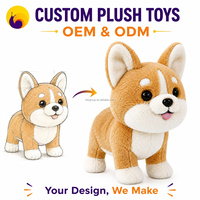 Fabricant de jouets en peluche personnalisés, animaux en peluche OEM ODM, chien avec logo personnalisé, créez votre propre design, poupée en peluche douce