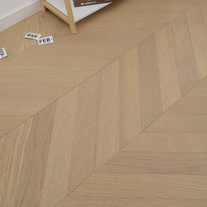 Parquet en bois d'ingénierie multicouche AVANTIMORA IEC62321 Grade AB 20mm 12mm Teak Click Chevron avec finition UV pour salle à manger - Product Image 2