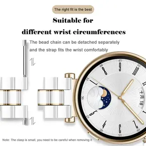 Correas de reloj de cerámica universales de 18mm para <span class=keywords><strong>Huawei</strong></span> <span class=keywords><strong>Watch</strong></span> GT5Pro <span class=keywords><strong>42mm</strong></span> correas de repuesto con hebilla de mariposa para <span class=keywords><strong>Huawei</strong></span> <span class=keywords><strong>Watch</strong></span> <span class=keywords><strong>GT</strong></span> 5 4 41MM - Product Image 3