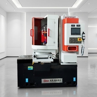 Meuleuse de surface à table rotative horizontale de haute précision avec PLC et HMI automatiques pour roulements, céramiques, verre, quartz