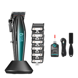 Tondeuse à cheveux professionnelle rechargeable pour hommes, lame en céramique, moteur 9000 tr/min - Product Image 1