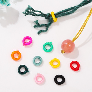 Hand-Woven Coil Diy Jewelry Accessories 6Mm Diameter Bracelet Cord <b>Pull</b> Ring For Bracelet Making Round Rope Hand Knitting - Product Image 4