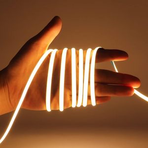 Độ Sáng Cao 5Mm 400LED/M Cri 90 10Mm 20Mm Cắt Tự Dính 5V 12V 24V Linh Hoạt Thay Đổi Độ Sáng COB LED Strip Ánh Sáng - Product Image 1