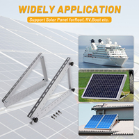 Support de poteau de panneau solaire triangulaire Support de panneau solaire réglable en aluminium PV