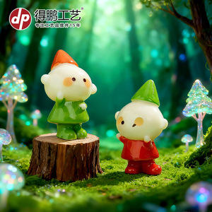 Casa de Hadas con Forma de Hongo, Adorno de Resina, 4 Piezas, Miniatura para Decoración de Escritorio, Sala de Estar - Product Image 4