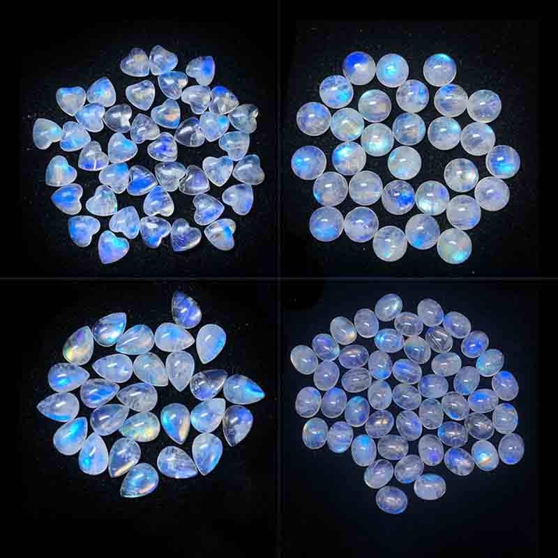 Wholesale Natural Gems Moonstone Gem Stone CABS& CUTTING Big