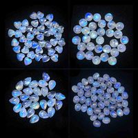 Pierres précieuses naturelles en gros : Pierre de lune (Moonstone) CABS & TAILLAGE, Pierres de lune rondes, ovales, en forme de cœur, en goutte, Cabochons, Artisanat DIY