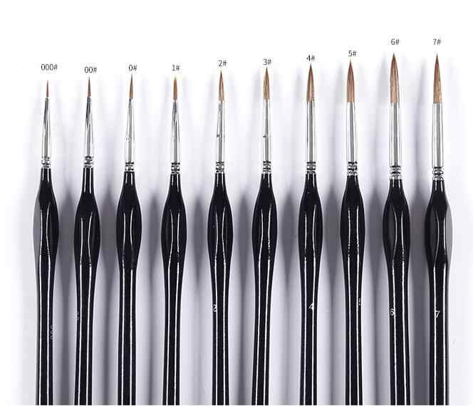 Set 10 Pennelli In Spugna Con Manico Legno - Per Pittura Acrilica E Decorativa | Larghezza 2 Pollici - Foto 3