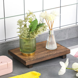 Plateau en bois fait à la main best seller Plateau de rangement personnalisé pour savon fleur <span class=keywords><strong>d</strong></span>'épices Piédestal en bois <span class=keywords><strong>d</strong></span>'acacia pour salle de bain - Product Image 2
