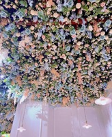 Plante artificielle plafond mural Restaurant Faux décoration plante araignée ptéridophytes mur de verdure en trois dimensions