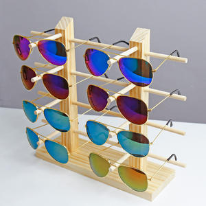 卸売多機能ダブルウッドネスメガネディスプレイスタンドメガネディスプレイスタンド - Product Image 6