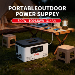 Générateurs solaires portables pour l'extérieur, packs d'énergie solaire 300W 500W 1000Wh avec batteries LiFePO4 pour le camping et panneaux solaires - Product Image 5