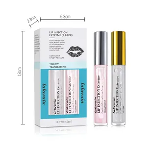 Lakerain Pin e oro lucidalabbra venditore etichetta personalizzata all'ingrosso Vegan Clear Lip Gloss labbro abbondante