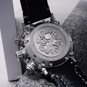 San martin-montre en cuir pour homme, chronographe, automatique, mécanique, 20atm, Grade 5, titane ETA7753, livraison gratuite - Product Image 4