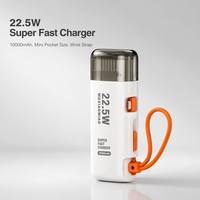 Batterie externe de qualité supérieure, grande capacité 10000 mAh, PD 20 W, charge super rapide, batterie portable pour mobile