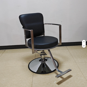 2026 New Professional Black and Gold <b>Salon</b> Barber Chairs Lady's Hairdressing <b>Furniture</b> Style Chairs With Hydraulic Pump - Product Image 3