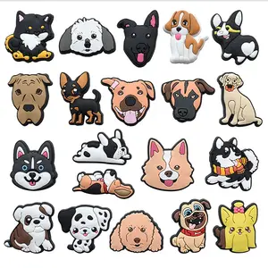 2024 New Wholesale Rubber PVC Shoe Accessories Cartoon Dog Pvc Luxury Shoe Charms