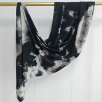 Selendang Wanita Motif Marmer Watercolour, Lembut, Bernapas, Ringan, Elegan, Bermotif Bunga, Bahan Modal Stretchy, Hijab