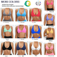 Nouveau Soutien-Gorge de Sport GC Été à Bretelles Fines, Sexy, Rembourré, Dos Croisé Ouvert, pour la Gym et le Fitness, Sensation Douce et Naturelle, pour Femme
