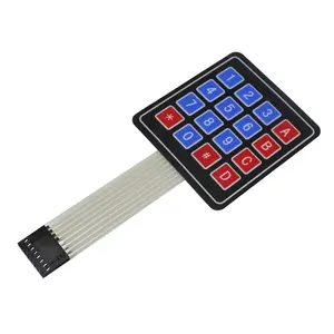 Panel de control de membrana de teclado de matriz, módulo de 4x4 teclas, Interruptor táctil de 16 bits expandido, venta directa de fábrica