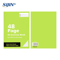 Cuaderno de Ejercicios A4 con Rayas de 12 mm, Papel Premium, Venta al por Mayor de Fábrica, Papelería para Estudiantes