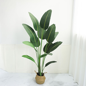 Árbol de Plátano Artificial para Decoración de Interiores, Planta Artificial de Plástico para Hogar u Oficina, Árbol del Paraíso Artificial en Maceta - Product Image 3