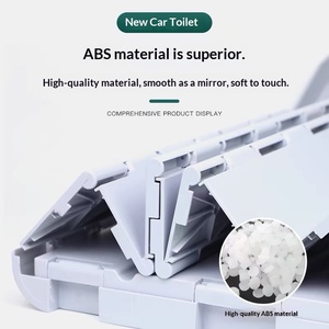 Toilettes portables d'extérieur pour voiture, tente de douche d'été pour coffre, <span class=keywords><strong>camping</strong></span>, longue distance, conduite autonome à grande vitesse, pliable d'urgence - Product Image 3