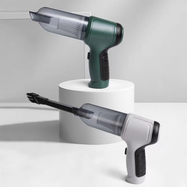 High-Powered Wireless Handheld Household Vacuum Cleaner Car Dust Blower With Brush Motor Dry Cleaning RV Application