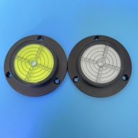 Niveau à bulle circulaire en métal REALMAX avec trous de fixation, diamètre 50mm/60mm/70mm/80mm/90mm/100mm