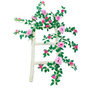 Silk Rose Vine Artificial <b>Flowers</b> For Wedding Home Decor Window <b>Display</b> <b>Flower</b> Wall Romantic Dreamy Style High Simulation - Product Image 5