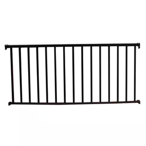 Cercado de metal barato para exteriores, tubo cuadrado de acero, valla plana, valla de acero galvanizado con poste - Product Image 2