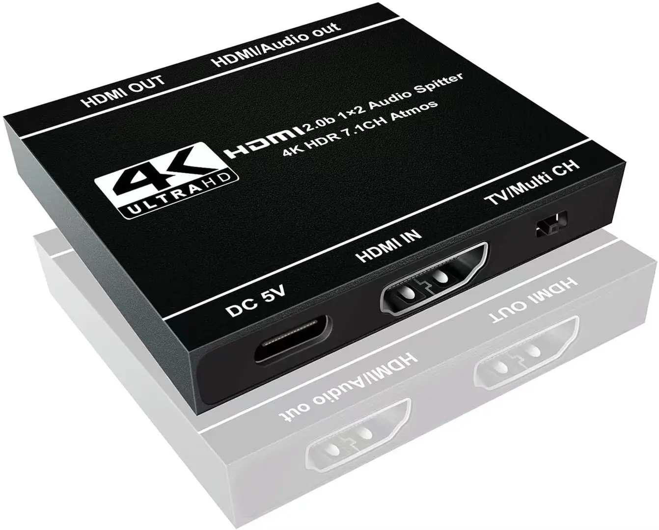 Ugreen — séparateur Audio HDMI 2 sorties, 1x2 HDMI 2.0b HDCP2.2 pour double moniteurs ou Audio/HDMI Mode mixte